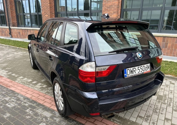 BMW X3 cena 23900 przebieg: 285000, rok produkcji 2008 z Wrocław małe 326